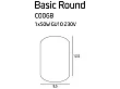 Plafon Basic Round Black od Maxlight