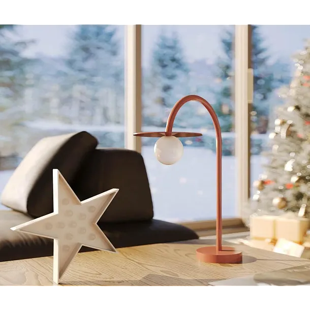 Lampa Stołowa Enigma Czerwona od Maxlight