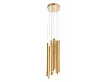 Lampa Wisząca Organic Gold 10x Ściemnialna Złota od Maxlight