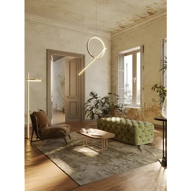 Lampa Wisząca Lozanna Złota od Maxlight
