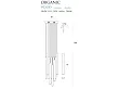 Lampa Wisząca Organic Gold 10x Ściemnialna Złota od Maxlight