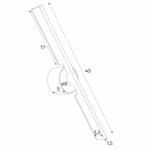 Kinkiet Merano II Czarny od Maxlight