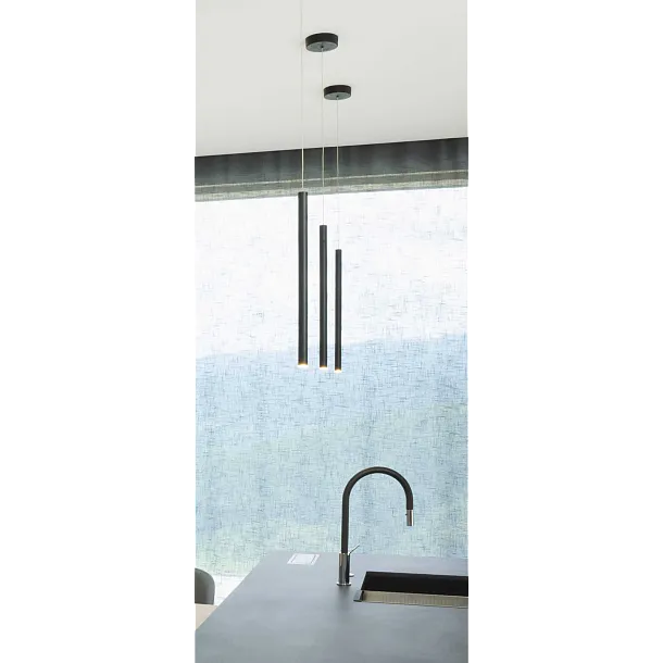 Lampa Wisząca Organic I Black od Maxlight
