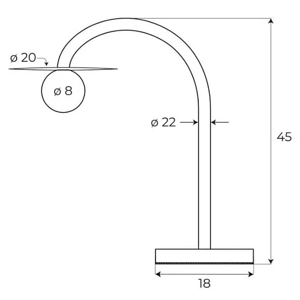 Lampa Stołowa Enigma Czerwona od Maxlight