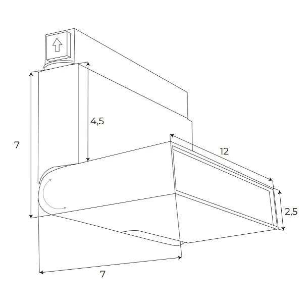 Lampa Magnetyczna Łamana Magnetic Biała System On/Off 6W 323LM 3000K od Maxlight