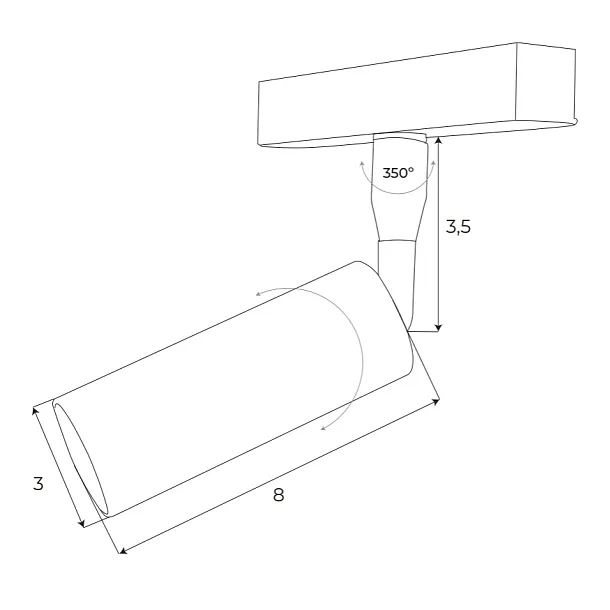 Reflektor Magnetyczny Magnetic Biały System On/Off 5W 361LM 3000K od Maxlight