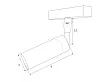 Reflektor Magnetyczny Magnetic Biały System On/Off 5W 361LM 3000K od Maxlight