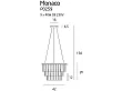 Lampa Wisząca Monaco Chrom Ø 42 od Maxlight