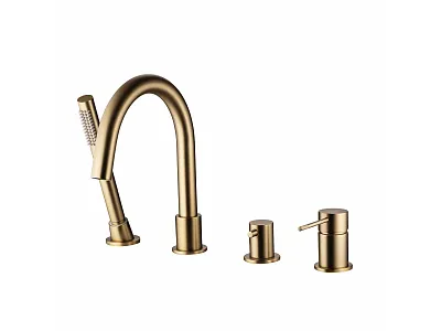 Bateria Wannowa Wielootworowa Northern Gold Brushed od Mobi NZW4235BG