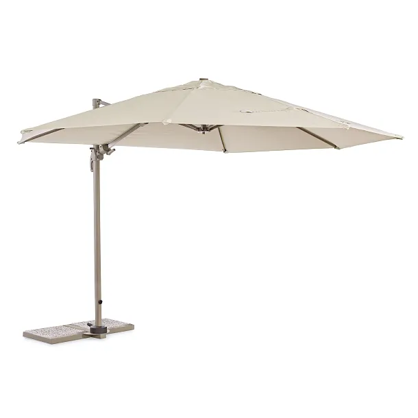 Parasol Ogrodowy Okrągły Orland Szary Średnica 3,5m od Bizzotto