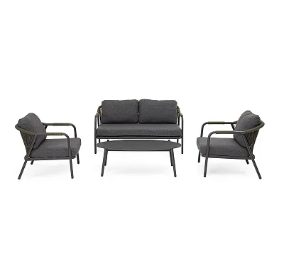 Zestaw Mebli Ogrodowych Miravet Antracytowo-Zielony od Bizzotto