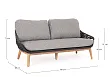 Sofa Ogrodowa Tamires Grafitowa od Bizzotto