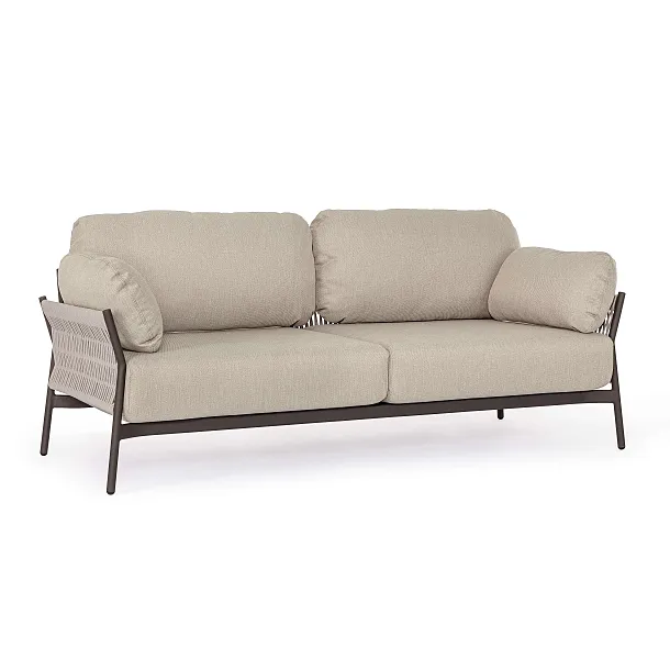 Sofa Ogrodowa 2-osobowa Pardis Beżowo/Czarna od Bizzotto