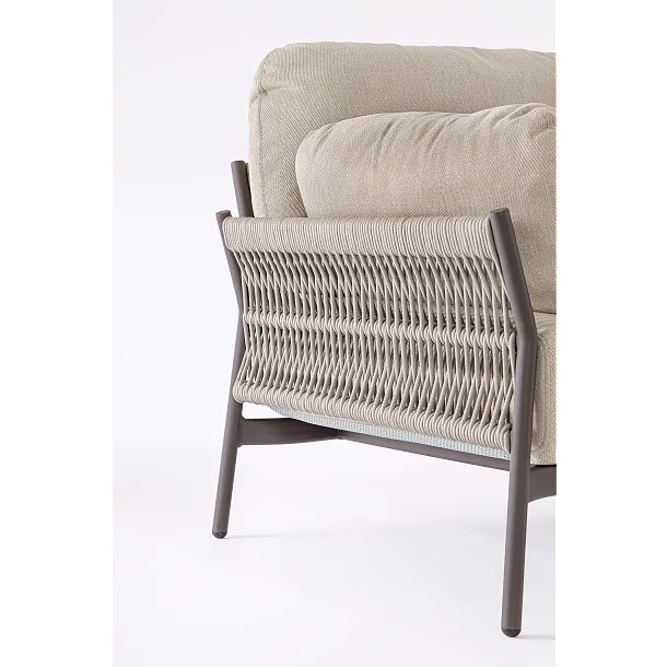 Sofa Ogrodowa 2-osobowa Pardis Beżowo/Czarna od Bizzotto