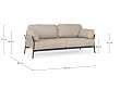 Sofa Ogrodowa 2-osobowa Pardis Beżowo/Czarna od Bizzotto