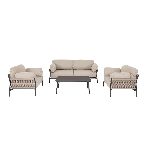Sofa Ogrodowa 2-osobowa Pardis Beżowo/Czarna od Bizzotto