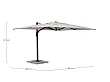 Parasol Ogrodowy Aries 3x4m Jasny z Grafitową Ramą od Bizzotto