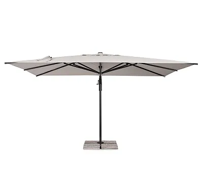 Parasol Ogrodowy Aries 3x4m Jasny z Grafitową Ramą od Bizzotto