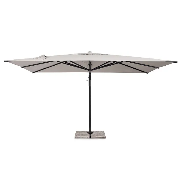 Parasol Ogrodowy Aries 3x4m Jasny z Grafitową Ramą od Bizzotto