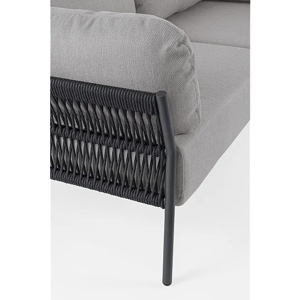 Sofa Ogrodowa 2-osobowa Pardis Grafitowa od Bizzotto