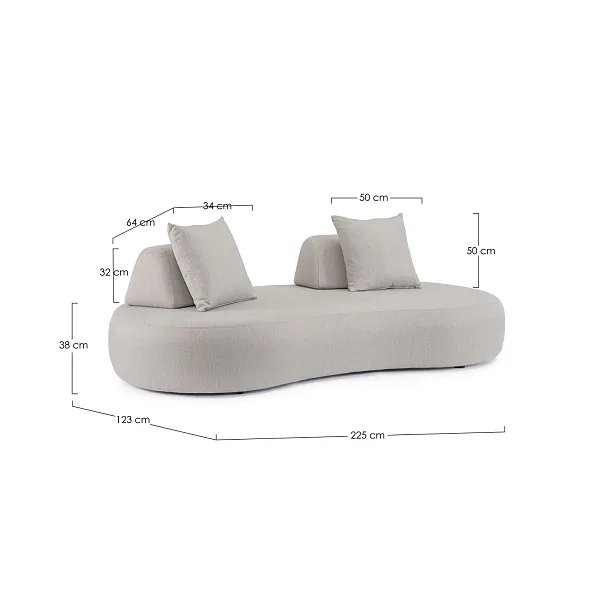 Sofa Ogrodowa Cooper Grafit od Bizzotto
