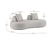 Sofa Ogrodowa Cooper Grafit od Bizzotto