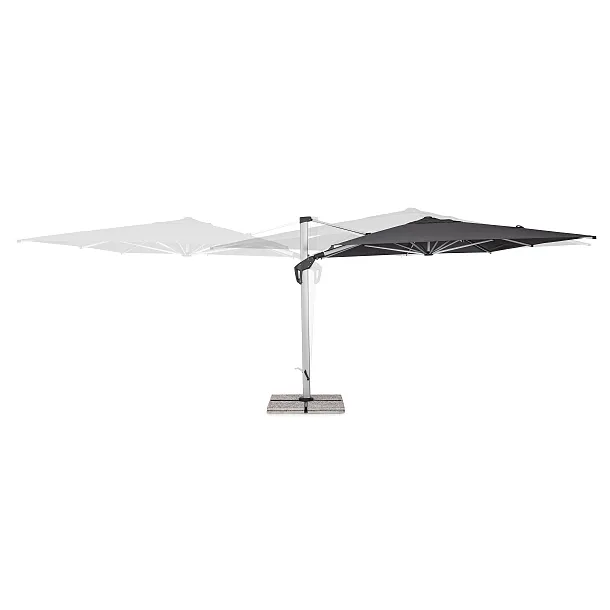 Parasol Ogrodowy Aries 3x4m Grafitowy od Bizzotto