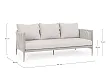 Sofa Ogrodowa 3-osobowa Jacinta Piaskowa od Bizzotto