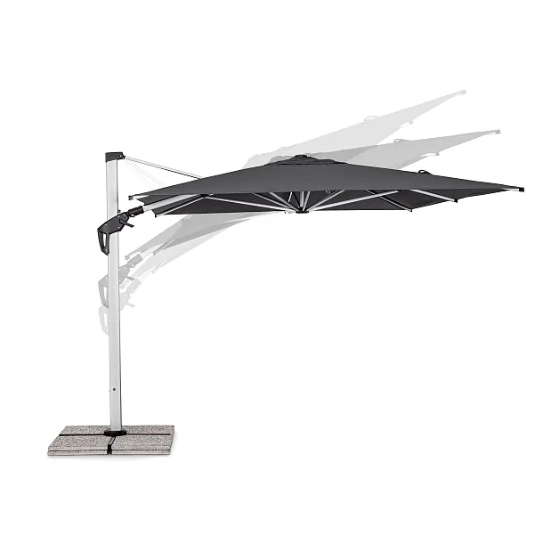 Parasol Ogrodowy Aries 3x4m Grafitowy od Bizzotto