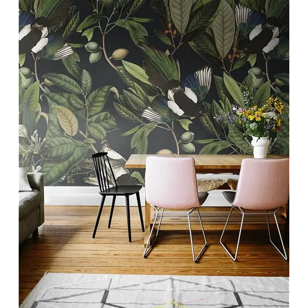 Tapeta Magpie Black od Wallcolors