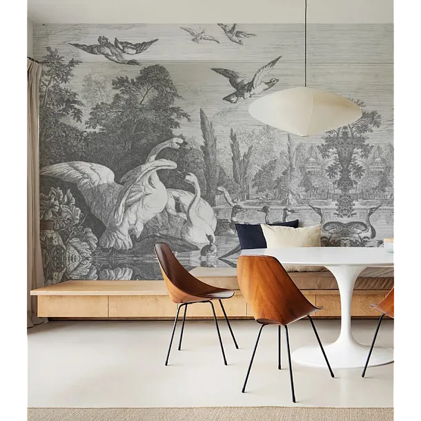 Tapeta Black Swans od Wallcolors