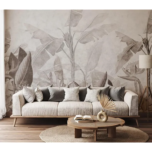 Tapeta Rainforest Beige na Wymiar od WallArt