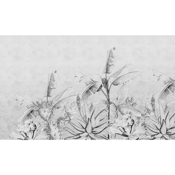 Tapeta Rainforest Sketch na Wymiar od WallArt