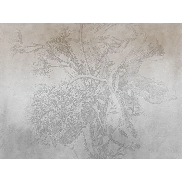 Tapeta Grey Ombre Flower na Wymiar od WallArt