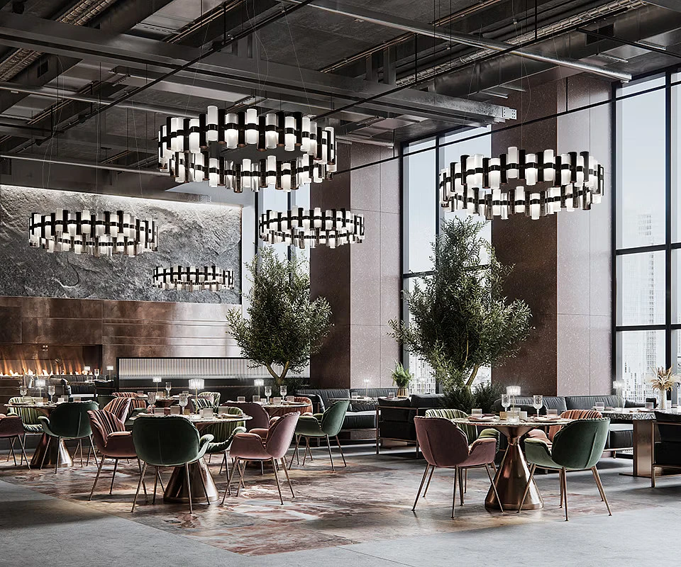 Oryginalne lampy wiszące Lollo Susp w restauracji.jpg [312.58 KB]
