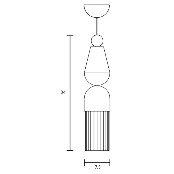 Masiero Nappe N7 Lampa Wisząca