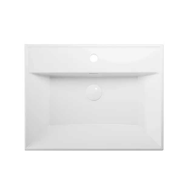 Umywalka Ceramiczna Wpuszczana w Blat Study Square 60,5x46,3x14,7 od Mobi