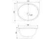 Umywalka Ceramiczna Podblatowa Bowl 42x33x19,5 od Mobi