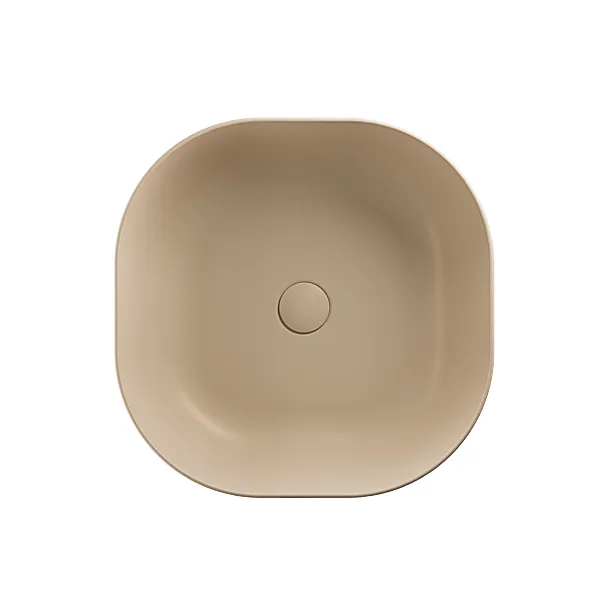 Umywalka Nablatowa Ceramiczna Cirrus Cappucino Matt 42,5x42,5x14.5 od Mobi