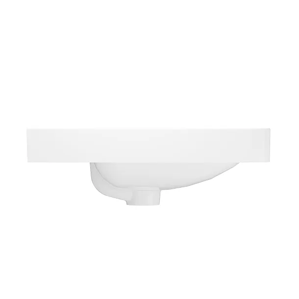 Umywalka Ceramiczna Wpuszczana w Blat Study Round 60,5x46,3x16,2 od Mobi