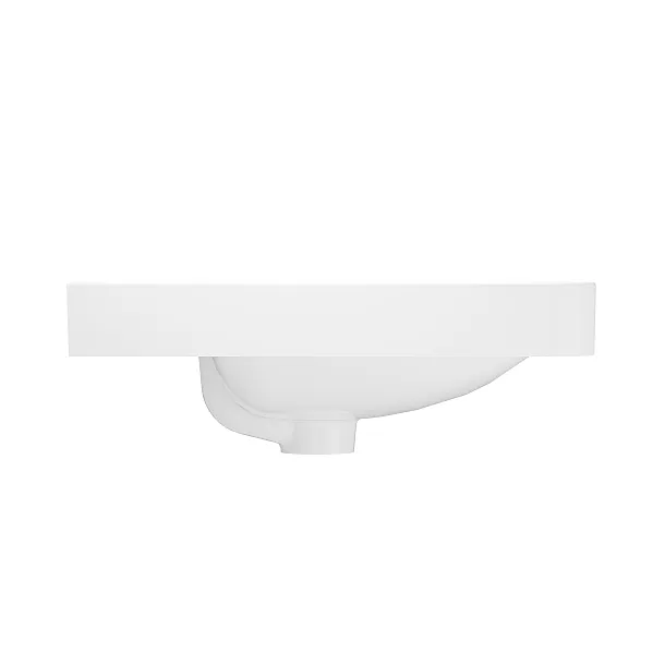 Umywalka Ceramiczna Wpuszczana w Blat Study Round 50,5x46,3x16,2 od Mobi
