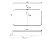 Umywalka Ceramiczna Wpuszczana w Blat Study Round 60,5x46,3x16,2 od Mobi