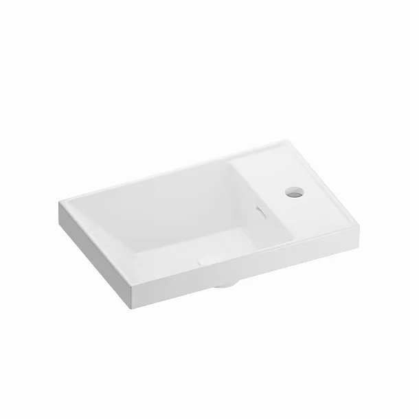 Umywalka Ceramiczna Wpuszczana w Blat Downtown 46,2x30,6x14,7 od Mobi