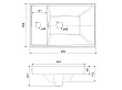 Umywalka Ceramiczna Wpuszczana w Blat Downtown 46,2x30,6x14,7 od Mobi