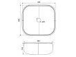 Umywalka Nablatowa Ceramiczna Stone 45x40x14,5 od Mobi