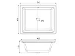 Umywalka Ceramiczna Podblatowa Indygo 49,5x39,5x18 od Mobi