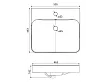 Umywalka Ceramiczna Wpuszczana w Blat Study Round 50,5x46,3x16,2 od Mobi