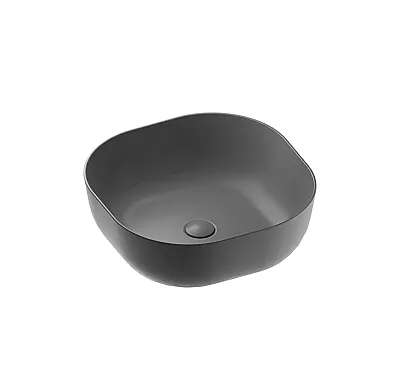Umywalka Nablatowa Ceramiczna Cirrus Grey Matt 42,5x42,5x14,5 od Mobi