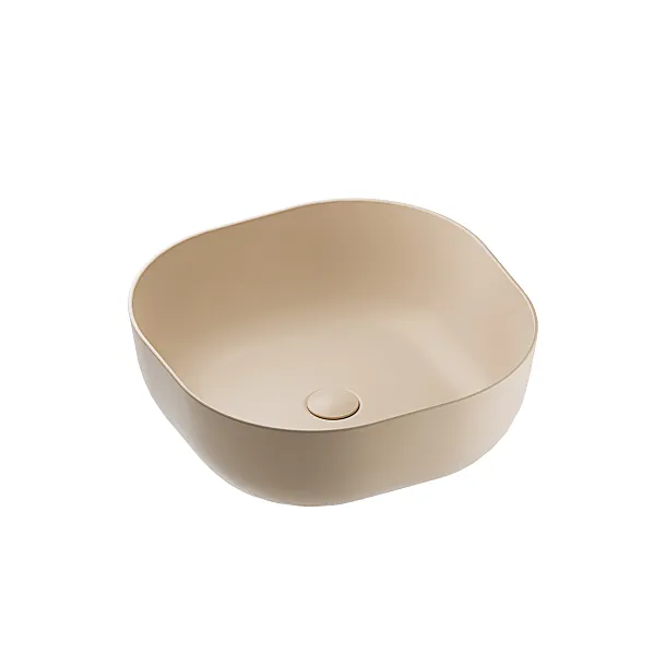 Umywalka Nablatowa Ceramiczna Cirrus Cappucino Matt 42,5x42,5x14.5 od Mobi