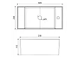 Umywalka Nablatowa Ceramiczna Smart 60,8x29,8x11,8 od Mobi